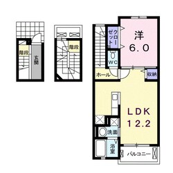 グレイシィ－Ｙ・Ｋ　Ⅱの物件間取画像